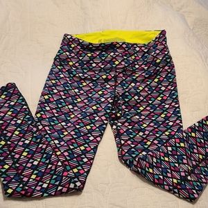 Victoria's Secret Sport Sz M neon multicolored leggings - great for an 80s party